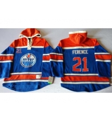Edmonton Oilers #21 Andrew Ference Light Blue Sawyer Hooded Sweatshirt Stitched NHL Jersey Edmonton Oilers #21 Andrew Ference Light Blue Sawyer Hooded Sweatshirt Stitched NHL Jersey