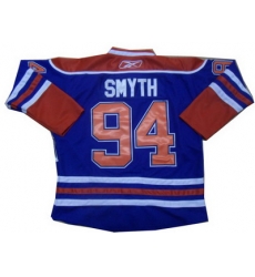 Edmonton Oilers 94 Ryan Smyth Blue Ice Hockey Jerseys Edmonton Oilers 94 Ryan Smyth Blue Ice Hockey Jerseys