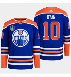 Men Edmonton Oilers 10 Derek Ryan Royal 2024 Stanley Cup Final Patch Stitched Jersey Men Edmonton Oilers 10 Derek Ryan Royal 2024 Stanley Cup Final Patch Stitched Jersey