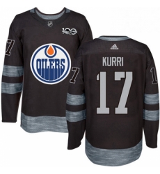 Mens Adidas Edmonton Oilers 17 Jari Kurri Authentic Black 1917 2017 100th Anniversary NHL Jersey Mens Adidas Edmonton Oilers 17 Jari Kurri Authentic Black 1917 2017 100th Anniversary NHL Jersey