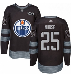 Mens Adidas Edmonton Oilers 25 Darnell Nurse Authentic Black 1917 2017 100th Anniversary NHL Jersey Mens Adidas Edmonton Oilers 25 Darnell Nurse Authentic Black 1917 2017 100th Anniversary NHL Jersey