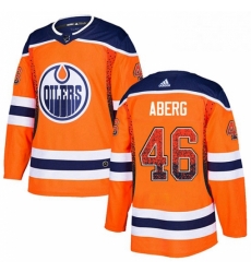Mens Adidas Edmonton Oilers 46 Pontus Aberg Authentic Orange Drift Fashion NHL Jerse Mens Adidas Edmonton Oilers 46 Pontus Aberg Authentic Orange Drift Fashion NHL Jerse
