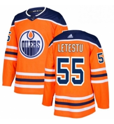 Mens Adidas Edmonton Oilers 55 Mark Letestu Premier Orange Home NHL Jersey Mens Adidas Edmonton Oilers 55 Mark Letestu Premier Orange Home NHL Jersey