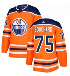 Mens Adidas Edmonton Oilers 75 Evan Bouchard Authentic Orange Home NHL Jersey Mens Adidas Edmonton Oilers 75 Evan Bouchard Authentic Orange Home NHL Jersey