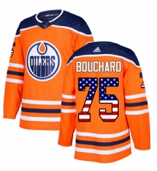 Mens Adidas Edmonton Oilers 75 Evan Bouchard Authentic Orange USA Flag Fashion NHL Jersey Mens Adidas Edmonton Oilers 75 Evan Bouchard Authentic Orange USA Flag Fashion NHL Jersey
