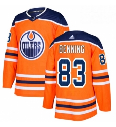 Mens Adidas Edmonton Oilers 83 Matt Benning Authentic Orange Home NHL Jersey Mens Adidas Edmonton Oilers 83 Matt Benning Authentic Orange Home NHL Jersey