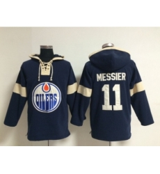 NHL edmonton oilers #11 messier blue jerseys(pullover hooded sweatshirt) NHL edmonton oilers #11 messier blue jerseys(pullover hooded sweatshirt)