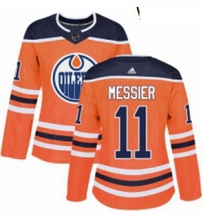 Womens Adidas Edmonton Oilers 11 Mark Messier Authentic Orange Home NHL Jersey Womens Adidas Edmonton Oilers 11 Mark Messier Authentic Orange Home NHL Jersey