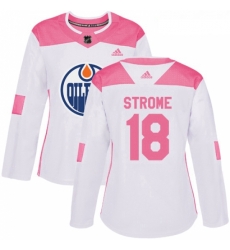 Womens Adidas Edmonton Oilers 18 Ryan Strome Authentic WhitePink Fashion NHL Jersey Womens Adidas Edmonton Oilers 18 Ryan Strome Authentic WhitePink Fashion NHL Jersey