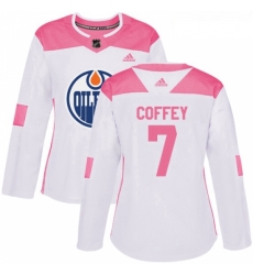 Womens Adidas Edmonton Oilers 7 Paul Coffey Authentic WhitePink Fashion NHL Jersey Womens Adidas Edmonton Oilers 7 Paul Coffey Authentic WhitePink Fashion NHL Jersey
