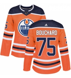 Womens Adidas Edmonton Oilers 75 Evan Bouchard Authentic Orange Home NHL Jersey Womens Adidas Edmonton Oilers 75 Evan Bouchard Authentic Orange Home NHL Jersey