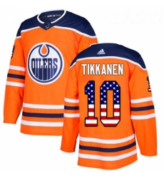 Youth Adidas Edmonton Oilers 10 Esa Tikkanen Authentic Orange USA Flag Fashion NHL Jersey Youth Adidas Edmonton Oilers 10 Esa Tikkanen Authentic Orange USA Flag Fashion NHL Jersey