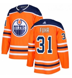 Youth Adidas Edmonton Oilers 31 Grant Fuhr Authentic Orange Home NHL Jersey Youth Adidas Edmonton Oilers 31 Grant Fuhr Authentic Orange Home NHL Jersey