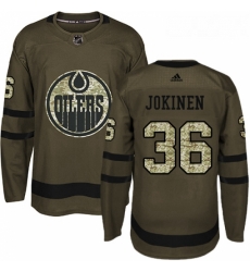 Youth Adidas Edmonton Oilers 36 Jussi Jokinen Authentic Green Salute to Service NHL Jersey Youth Adidas Edmonton Oilers 36 Jussi Jokinen Authentic Green Salute to Service NHL Jersey