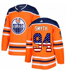 Youth Adidas Edmonton Oilers 94 Ryan Smyth Authentic Orange USA Flag Fashion NHL Jersey Youth Adidas Edmonton Oilers 94 Ryan Smyth Authentic Orange USA Flag Fashion NHL Jersey