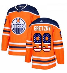 Youth Adidas Edmonton Oilers 99 Wayne Gretzky Authentic Orange USA Flag Fashion NHL Jersey Youth Adidas Edmonton Oilers 99 Wayne Gretzky Authentic Orange USA Flag Fashion NHL Jersey