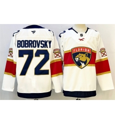Men Florida Panthers 72 Sergei Bobrovsky White 2024 25 Home Stitched Hockey Jersey
