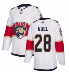 Mens Adidas Florida Panthers 28 Serron Noel Authentic White Away NHL Jersey Mens Adidas Florida Panthers 28 Serron Noel Authentic White Away NHL Jersey