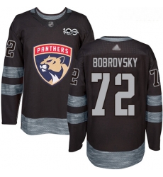 Panthers #72 Sergei Bobrovsky Black 1917 2017 100th Anniversary Stitched Hockey Jersey Panthers #72 Sergei Bobrovsky Black 1917 2017 100th Anniversary Stitched Hockey Jersey