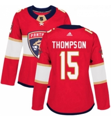 Womens Adidas Florida Panthers 15 Paul Thompson Premier Red Home NHL Jersey Womens Adidas Florida Panthers 15 Paul Thompson Premier Red Home NHL Jersey