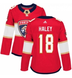 Womens Adidas Florida Panthers 18 Micheal Haley Authentic Red Home NHL Jersey Womens Adidas Florida Panthers 18 Micheal Haley Authentic Red Home NHL Jersey