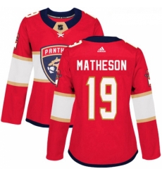 Womens Adidas Florida Panthers 19 Michael Matheson Authentic Red Home NHL Jersey Womens Adidas Florida Panthers 19 Michael Matheson Authentic Red Home NHL Jersey