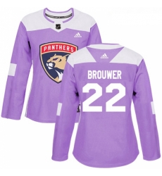 Womens Adidas Florida Panthers 22 Troy Brouwer Authentic Purple Fights Cancer Practice NHL Jersey Womens Adidas Florida Panthers 22 Troy Brouwer Authentic Purple Fights Cancer Practice NHL Jersey
