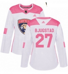 Womens Adidas Florida Panthers 27 Nick Bjugstad Authentic WhitePink Fashion NHL Jersey Womens Adidas Florida Panthers 27 Nick Bjugstad Authentic WhitePink Fashion NHL Jersey