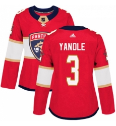 Womens Adidas Florida Panthers 3 Keith Yandle Premier Red Home NHL Jersey Womens Adidas Florida Panthers 3 Keith Yandle Premier Red Home NHL Jersey