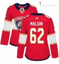 Womens Adidas Florida Panthers 62 Denis Malgin Premier Red Home NHL Jersey Womens Adidas Florida Panthers 62 Denis Malgin Premier Red Home NHL Jersey