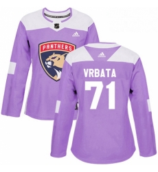 Womens Adidas Florida Panthers 71 Radim Vrbata Authentic Purple Fights Cancer Practice NHL Jersey Womens Adidas Florida Panthers 71 Radim Vrbata Authentic Purple Fights Cancer Practice NHL Jersey
