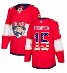 Youth Adidas Florida Panthers 15 Paul Thompson Authentic Red USA Flag Fashion NHL Jersey Youth Adidas Florida Panthers 15 Paul Thompson Authentic Red USA Flag Fashion NHL Jersey