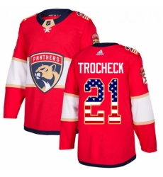 Youth Adidas Florida Panthers 21 Vincent Trocheck Authentic Red USA Flag Fashion NHL Jersey Youth Adidas Florida Panthers 21 Vincent Trocheck Authentic Red USA Flag Fashion NHL Jersey