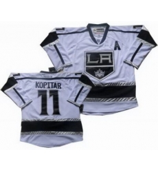 Los Angeles Kings 11 Anze Kopitar white jerseys Los Angeles Kings 11 Anze Kopitar white jerseys