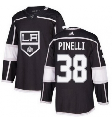 Men Los Angeles Kings 38 Francesco Pinelli Black Stitched Hockey Jersey