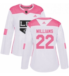 Womens Adidas Los Angeles Kings 22 Tiger Williams Authentic WhitePink Fashion NHL Jersey Womens Adidas Los Angeles Kings 22 Tiger Williams Authentic WhitePink Fashion NHL Jersey