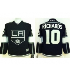 Kids Los Angeles Kings #10 Mike Richards Black NHL Jerseys Kids Los Angeles Kings #10 Mike Richards Black NHL Jerseys