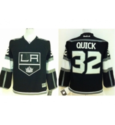 Kids Los Angeles Kings 32 Jonathan Quick Black NHL Jerseys Kids Los Angeles Kings 32 Jonathan Quick Black NHL Jerseys