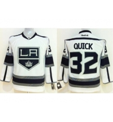 Kids Los Angeles Kings 32 Jonathan Quick White NHL Jersey Kids Los Angeles Kings 32 Jonathan Quick White NHL Jersey