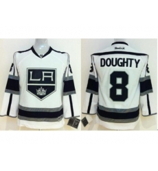 Kids Los Angeles Kings 8 Drew Doughty White NHL Jerseys Kids Los Angeles Kings 8 Drew Doughty White NHL Jerseys