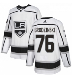 Youth Adidas Los Angeles Kings 76 Jonny Brodzinski Authentic White Away NHL Jersey Youth Adidas Los Angeles Kings 76 Jonny Brodzinski Authentic White Away NHL Jersey