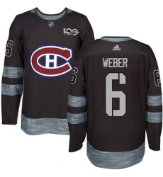 Canadiens #6 Shea Weber Black 1917 2017 100th Anniversary Stitched NHL Jersey Canadiens #6 Shea Weber Black 1917 2017 100th Anniversary Stitched NHL Jersey