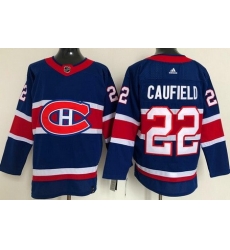 Men Montreal Canadiens 22 Cole Caufield Blue 2021 Reverse Retro Stitched NHL Jersey Men Montreal Canadiens 22 Cole Caufield Blue 2021 Reverse Retro Stitched NHL Jersey