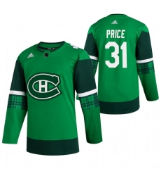 Men Montreal Canadiens 31 Carey Price Green 2020 Adidas Jersey Men Montreal Canadiens 31 Carey Price Green 2020 Adidas Jersey