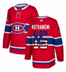 Mens Adidas Montreal Canadiens 15 Jesperi Kotkaniemi Authentic Red USA Flag Fashion NHL Jersey Mens Adidas Montreal Canadiens 15 Jesperi Kotkaniemi Authentic Red USA Flag Fashion NHL Jersey