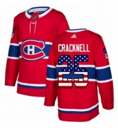 Mens Adidas Montreal Canadiens 25 Adam Cracknell Authentic Red USA Flag Fashion NHL Jersey Mens Adidas Montreal Canadiens 25 Adam Cracknell Authentic Red USA Flag Fashion NHL Jersey
