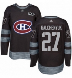 Mens Adidas Montreal Canadiens 27 Alex Galchenyuk Authentic Black 1917 2017 100th Anniversary NHL Jersey Mens Adidas Montreal Canadiens 27 Alex Galchenyuk Authentic Black 1917 2017 100th Anniversary NHL Jersey