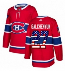 Mens Adidas Montreal Canadiens 27 Alex Galchenyuk Authentic Red USA Flag Fashion NHL Jersey Mens Adidas Montreal Canadiens 27 Alex Galchenyuk Authentic Red USA Flag Fashion NHL Jersey