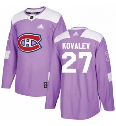 Mens Adidas Montreal Canadiens 27 Alexei Kovalev Authentic Purple Fights Cancer Practice NHL Jersey Mens Adidas Montreal Canadiens 27 Alexei Kovalev Authentic Purple Fights Cancer Practice NHL Jersey