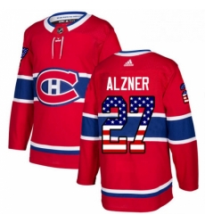 Mens Adidas Montreal Canadiens 27 Karl Alzner Authentic Red USA Flag Fashion NHL Jersey Mens Adidas Montreal Canadiens 27 Karl Alzner Authentic Red USA Flag Fashion NHL Jersey